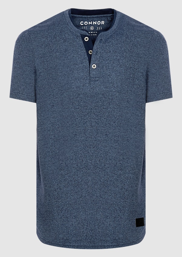 Blue Anthony Henley Tee