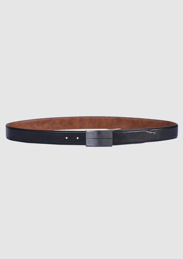 Black / Charcoal Perry Reversible Belt