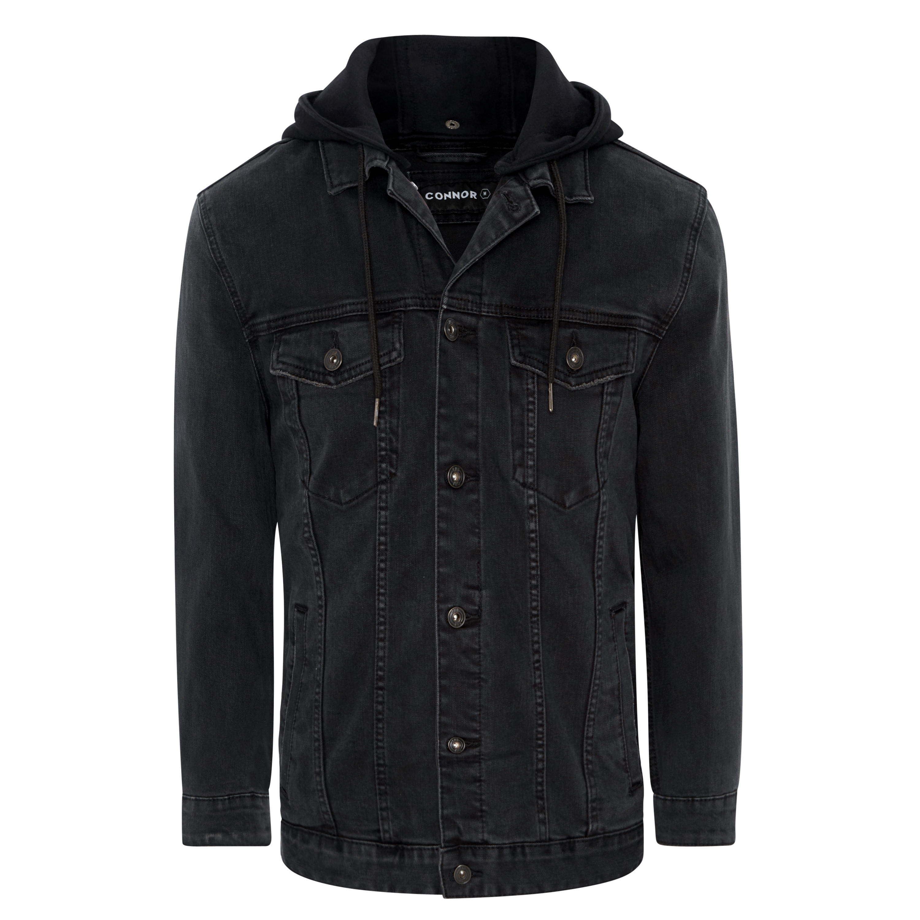 Black Karter Denim Jacket | Men's Tops 