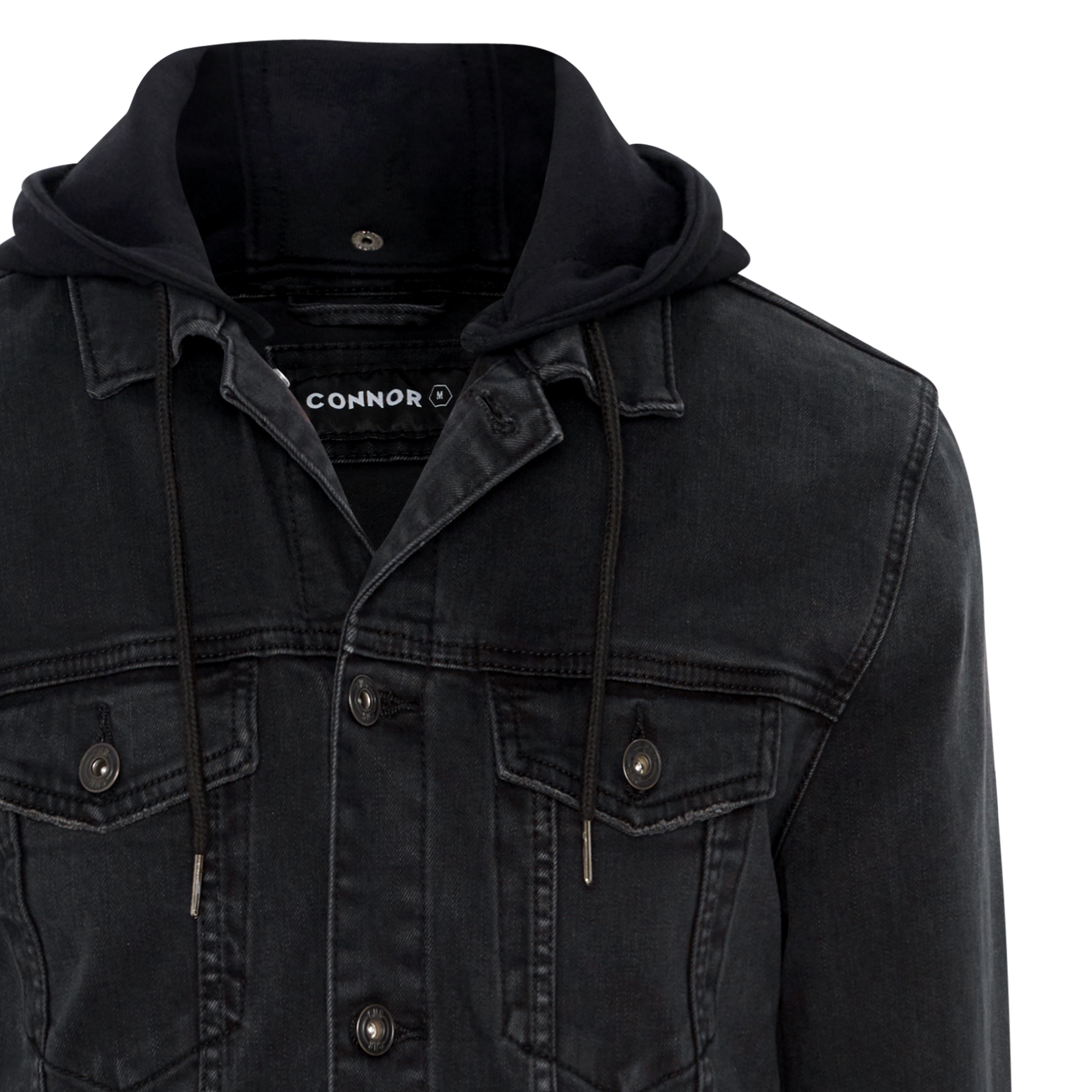 Black Karter Denim Jacket | Men's Tops 