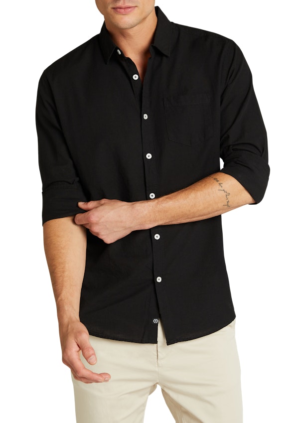 3 for $150 Albany Cotton Linen Casual Shirt Set