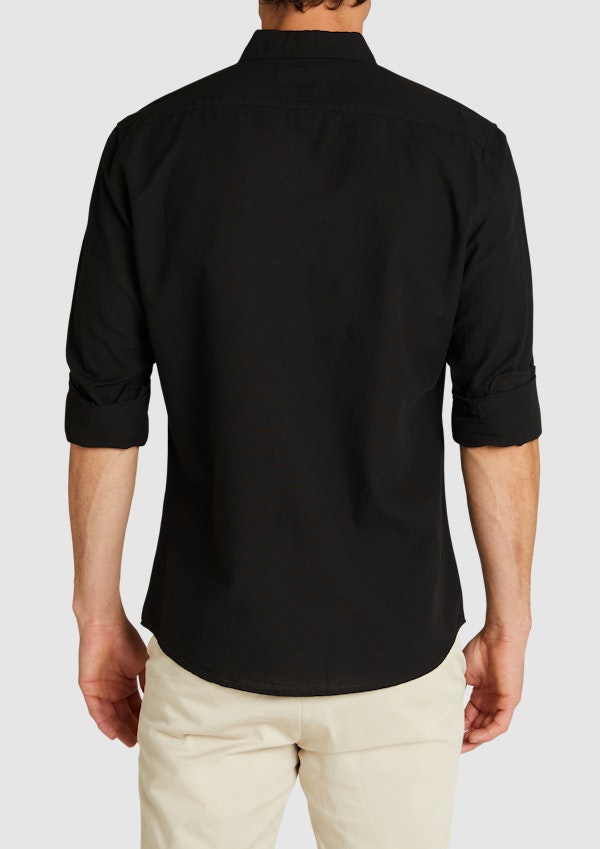 Black Albany Casual Shirt
