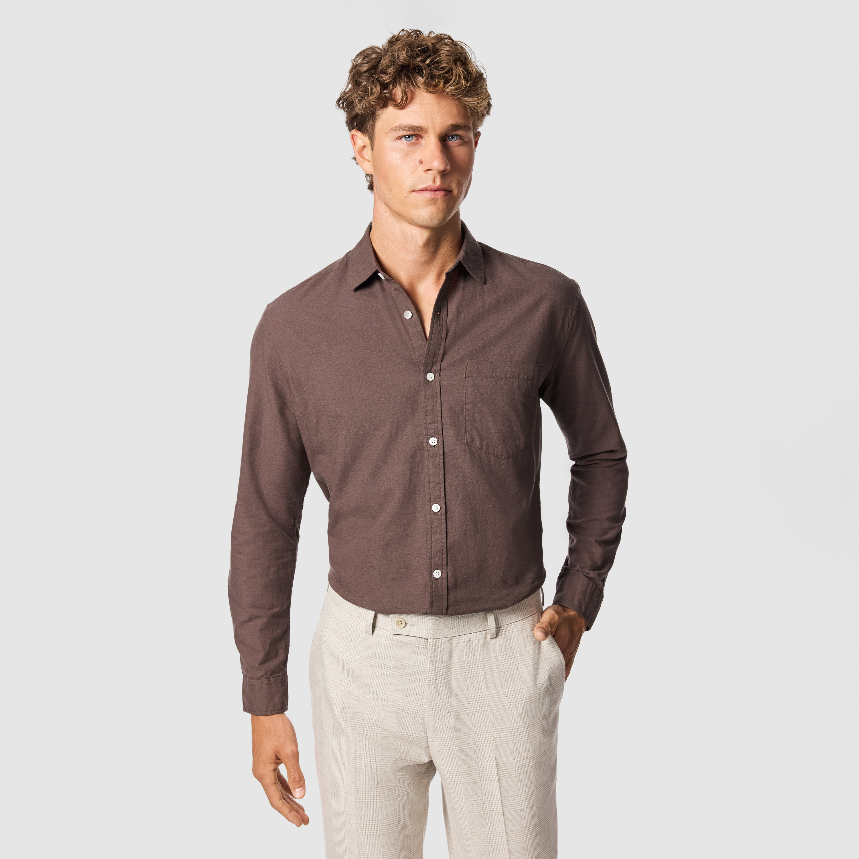 Albany Cotton Linen Casual Shirt