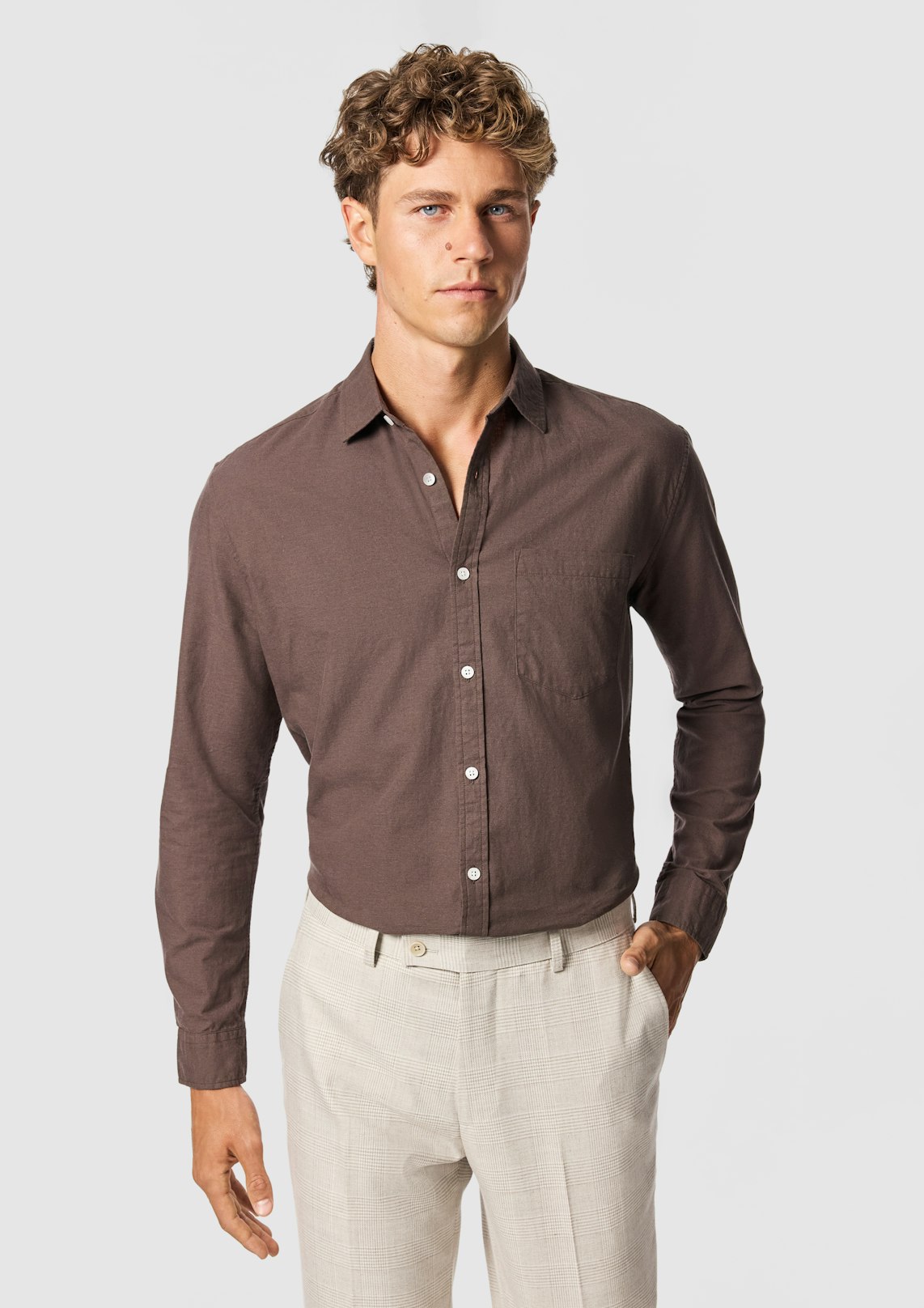 Albany Cotton Linen Casual Shirt