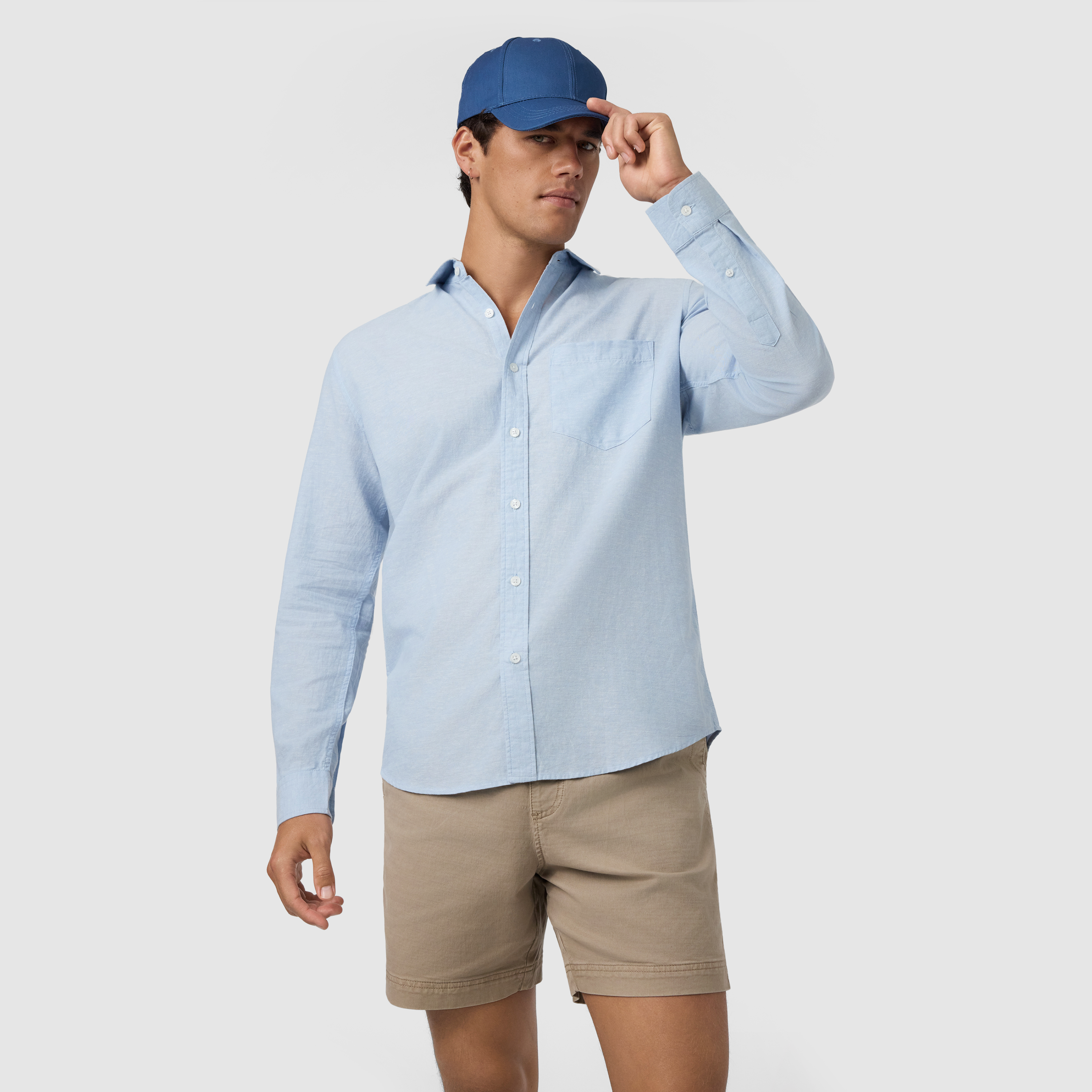 Albany Cotton Linen Casual Shirt