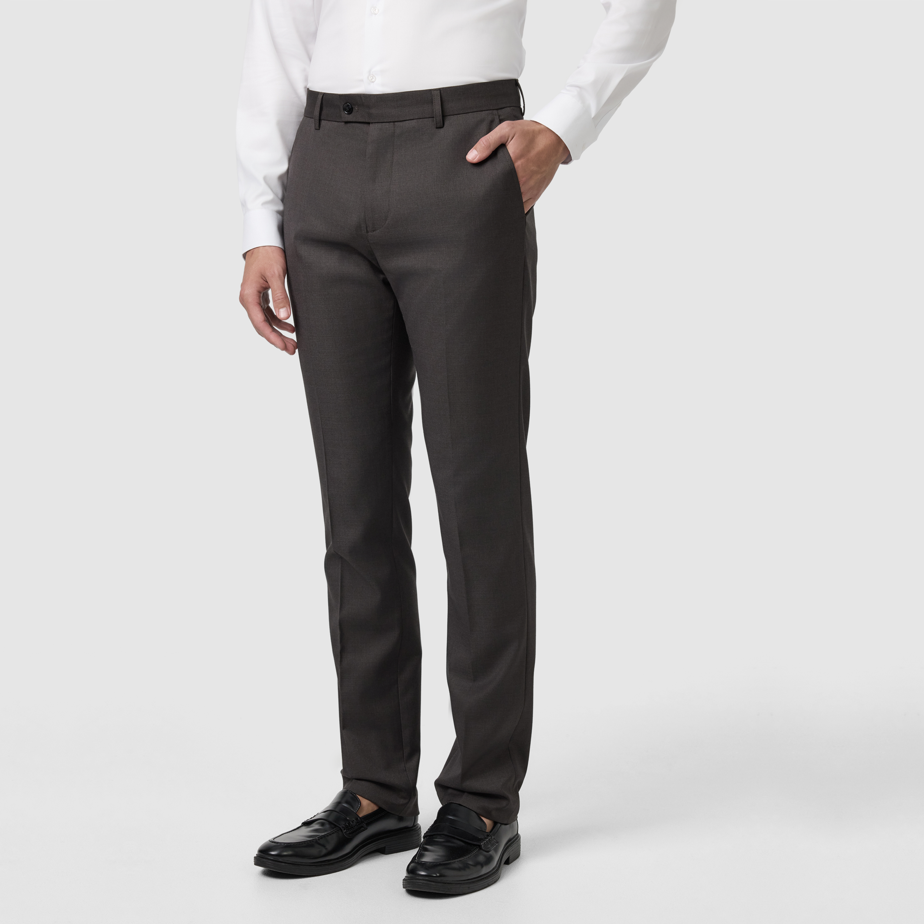 Chocolate Formosa Slim Stretch Dress Pant