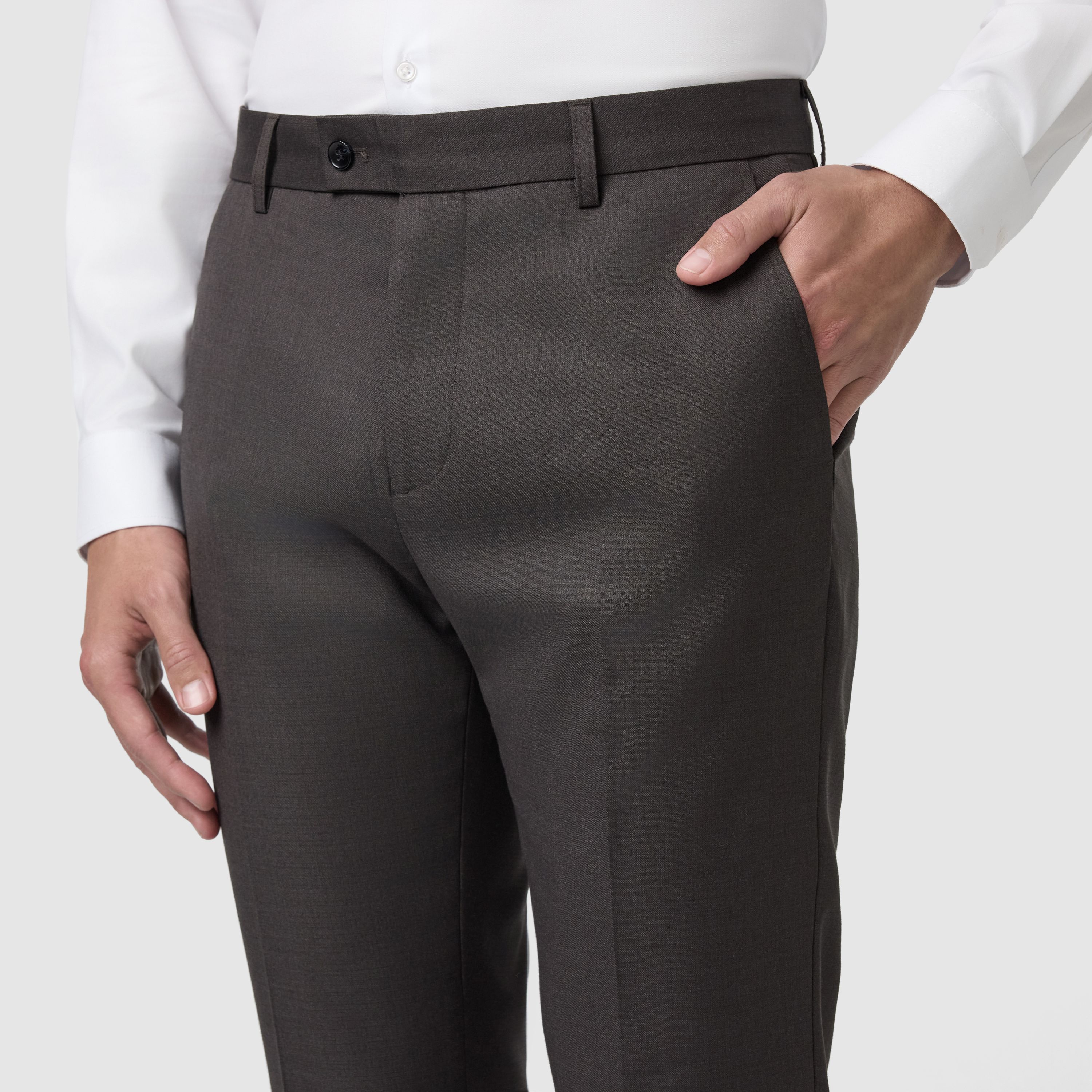 Chocolate Formosa Slim Stretch Dress Pant