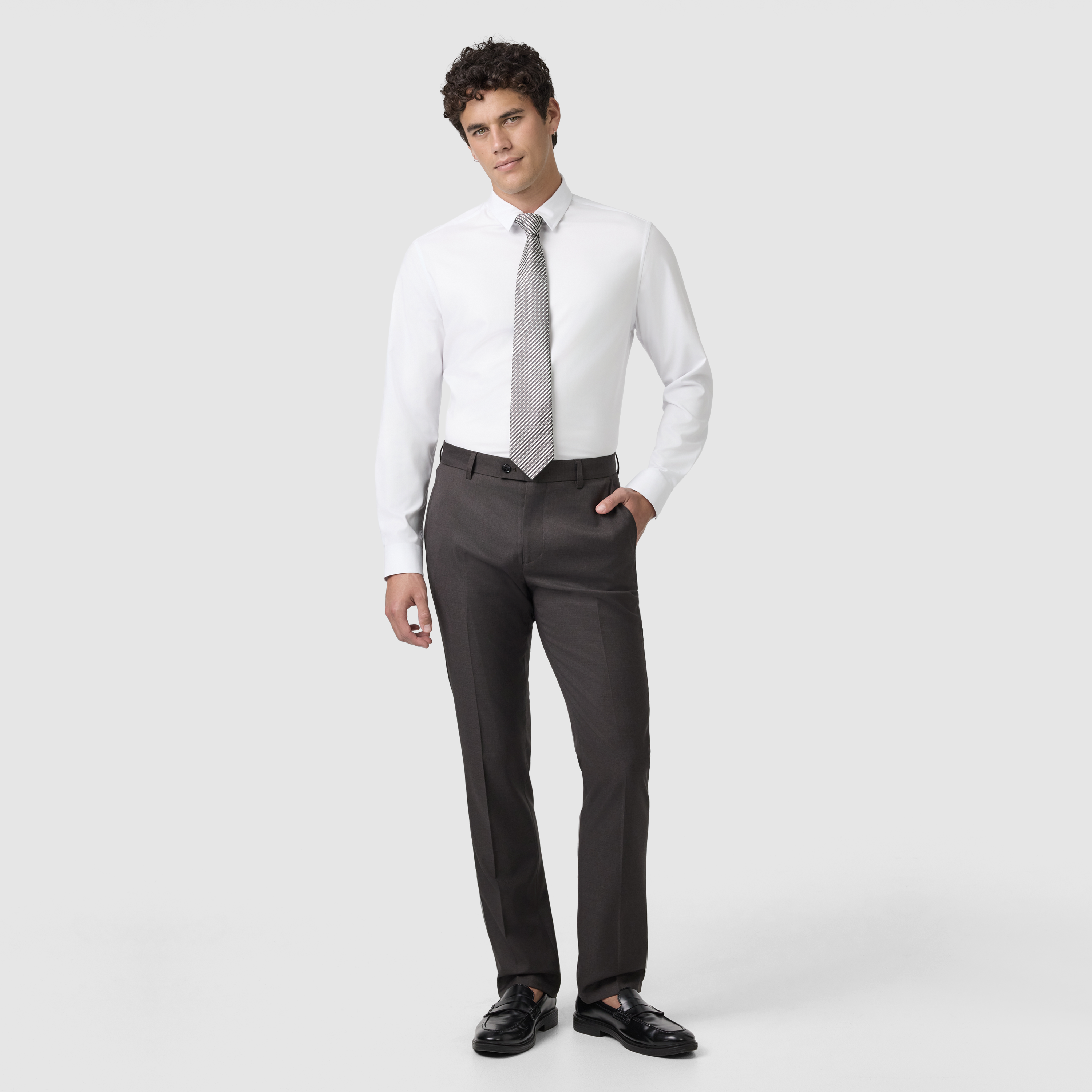 Chocolate Formosa Slim Stretch Dress Pant