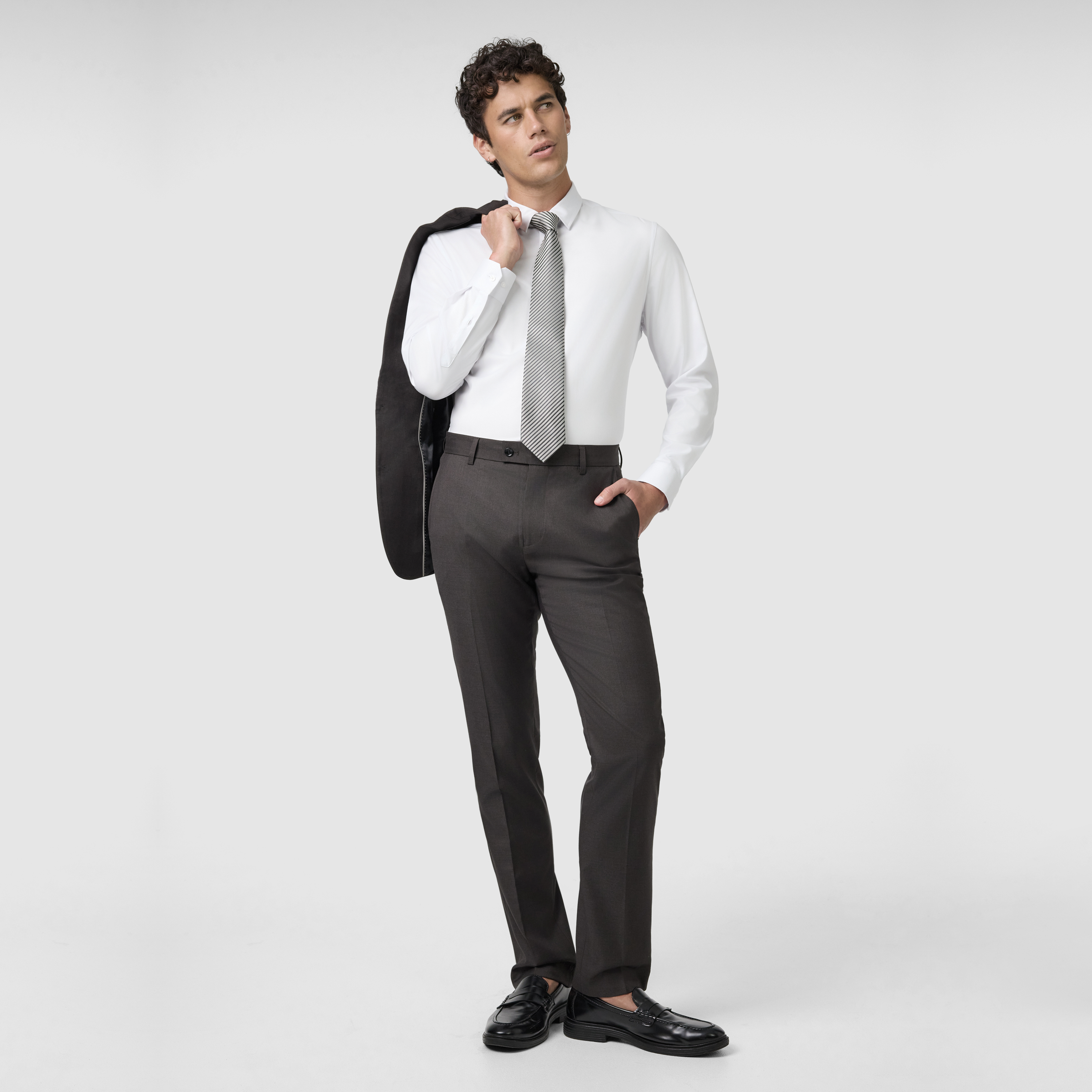 Chocolate Formosa Slim Stretch Dress Pant