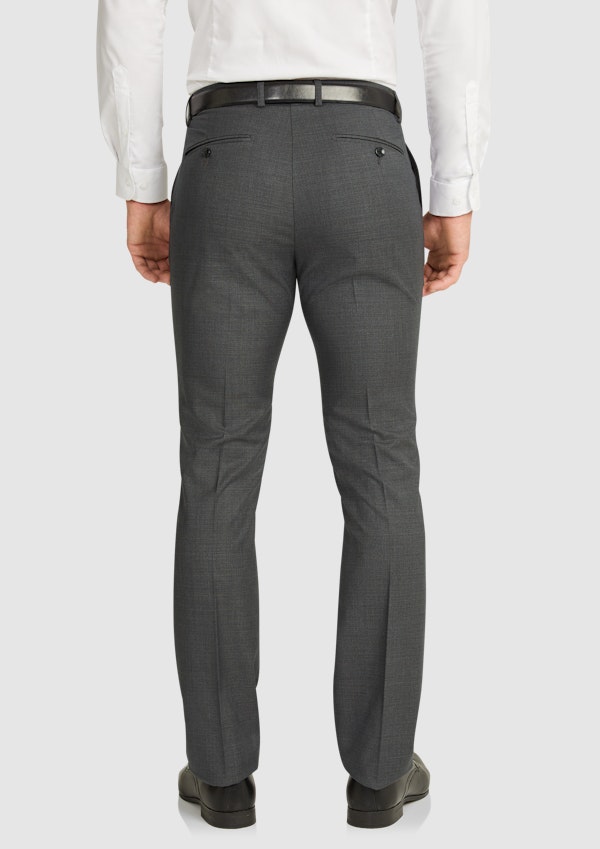 Charcoal Formosa Slim Stretch Dress Pant