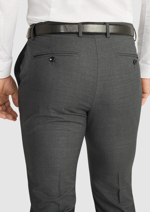 Charcoal Formosa Slim Stretch Dress Pant