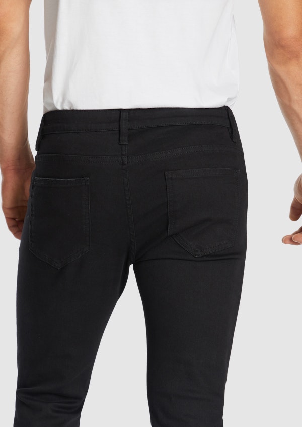 Black Zach Skinny Ripped Jean
