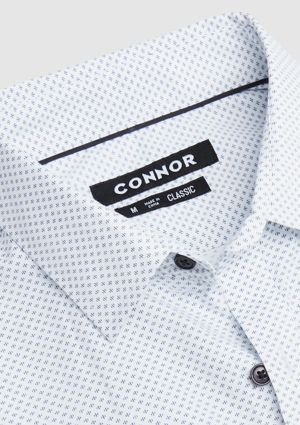 White Porto Classic Fit Shirt