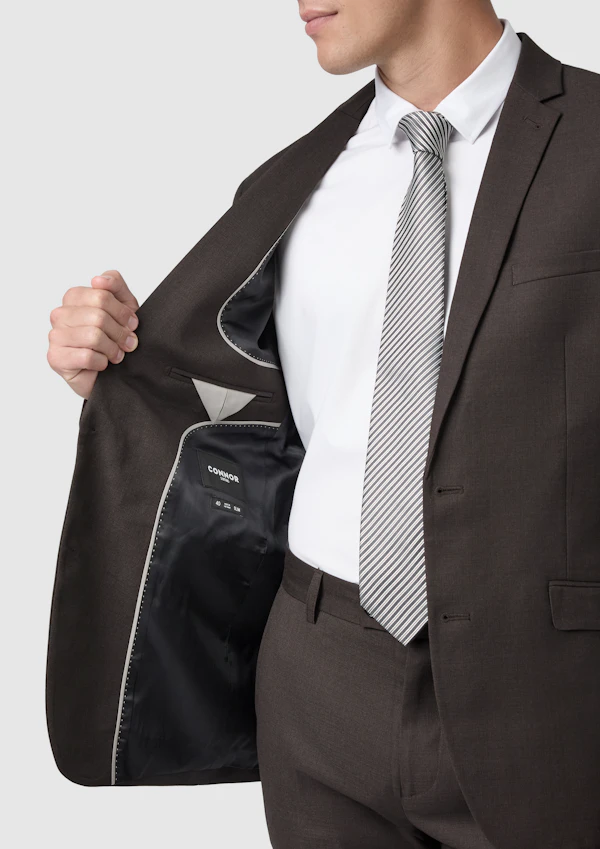 Chocolate Formosa Stretch Slim Suit