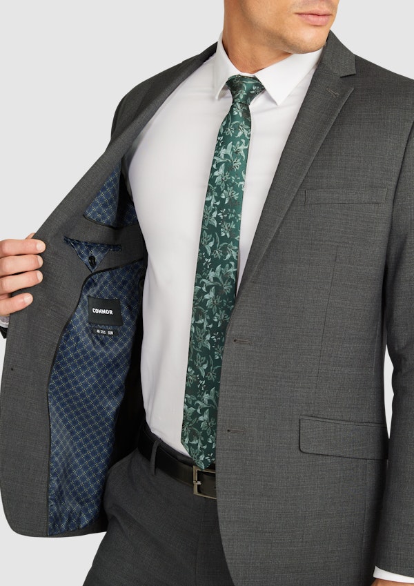 Charcoal Formosa Slim Stretch Suit Jacket