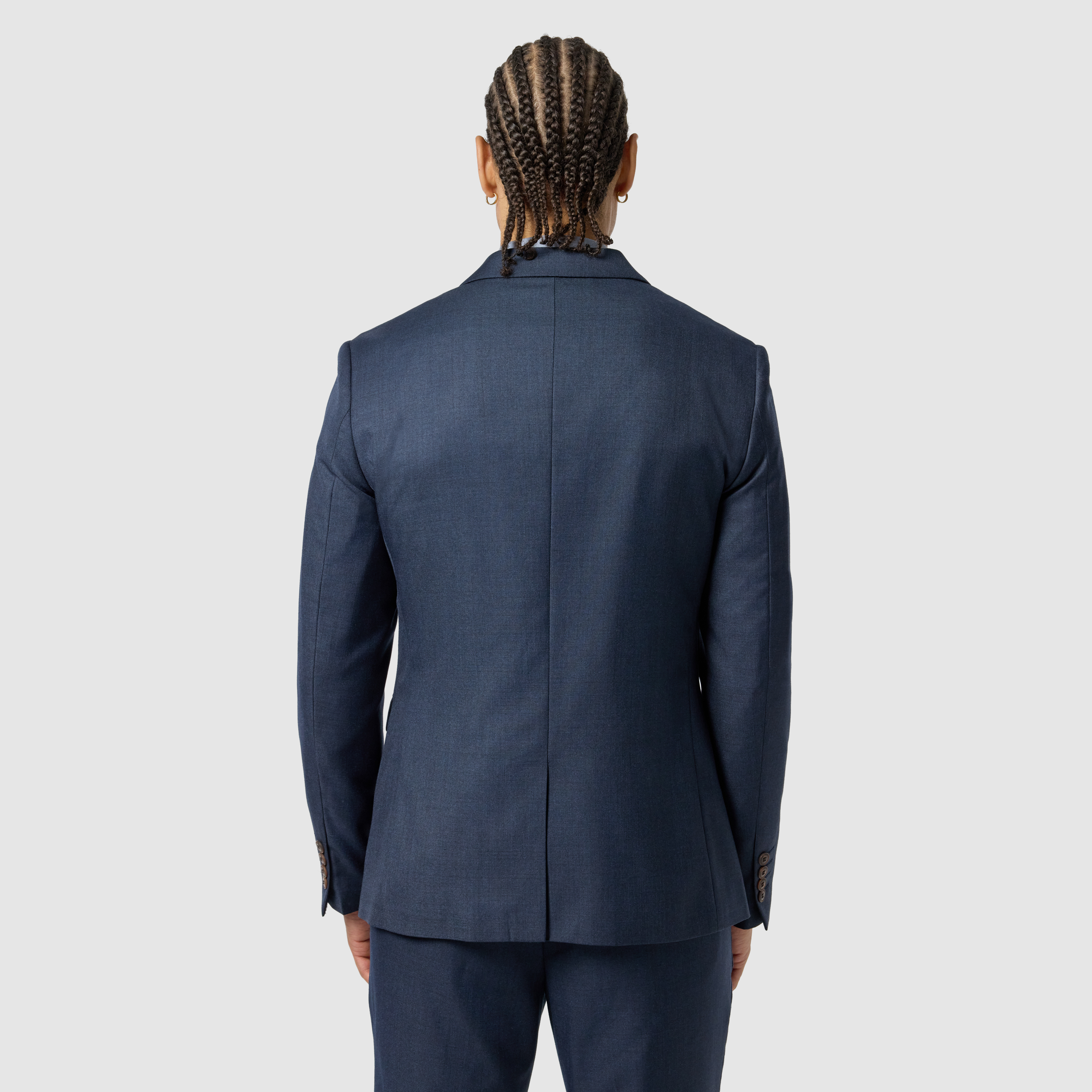  Steel Blue Formosa Slim Stretch Suit 