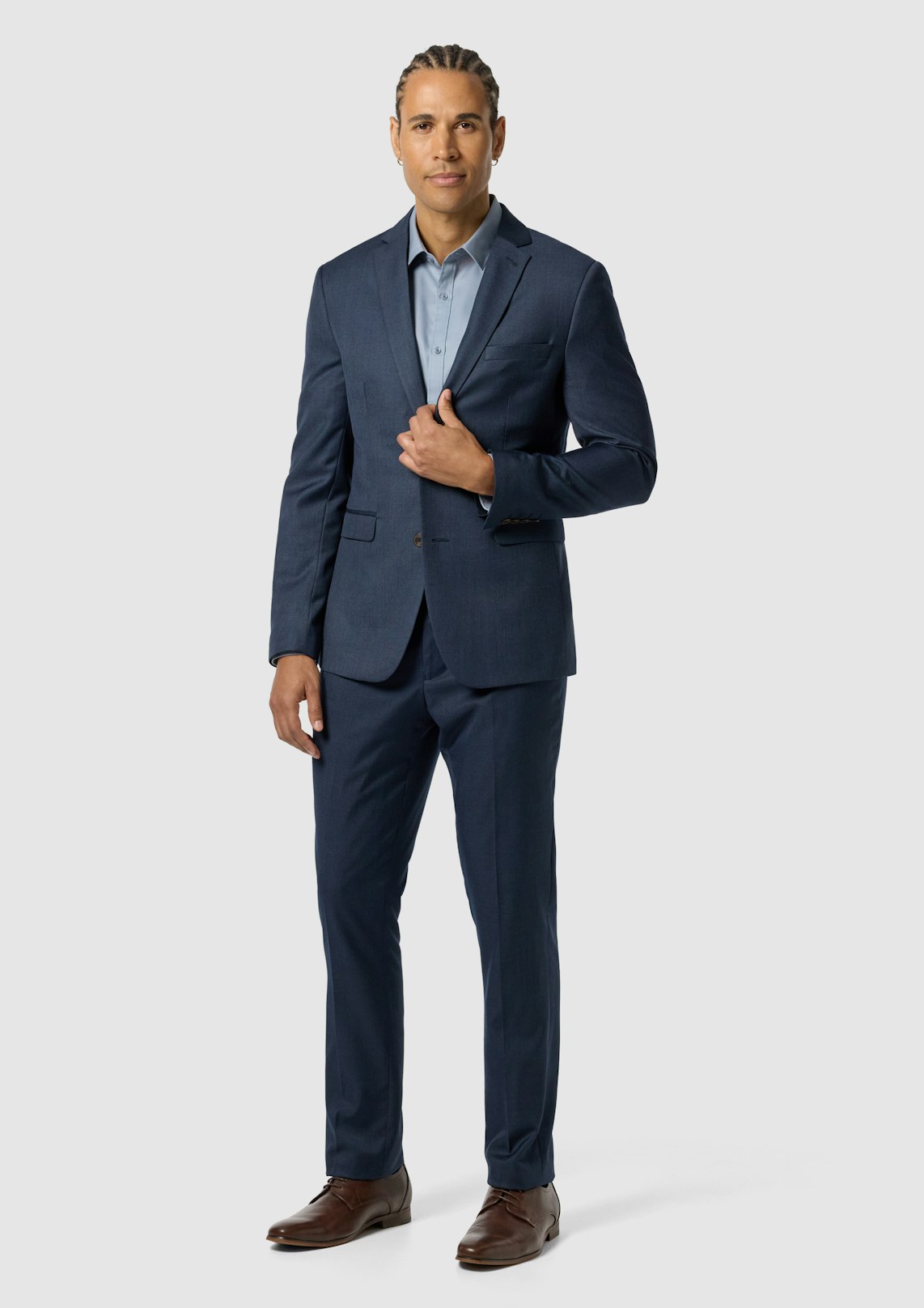 Steel Blue Formosa Slim Stretch Suit