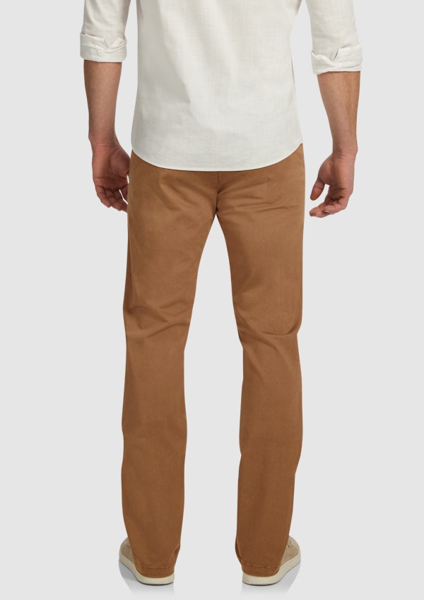 Camel Hastings Stretch Straight Chino