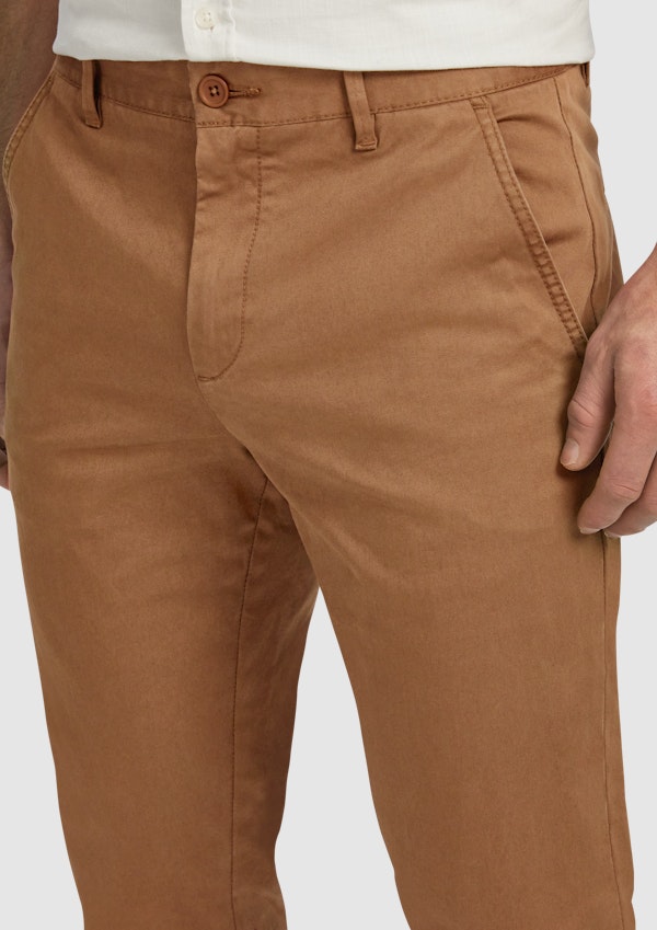 Camel Hastings Stretch Straight Chino