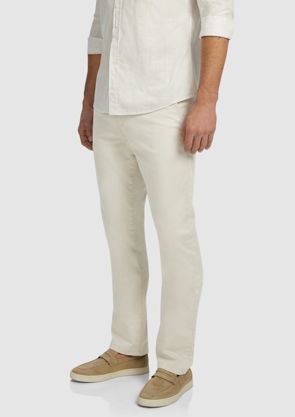 Ecru Hastings Stretch Straight Chino