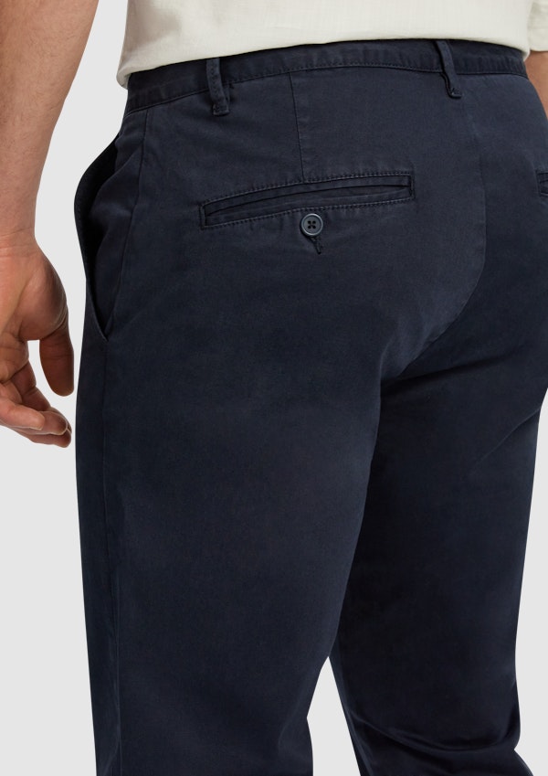 Navy Hastings Stretch Straight Chino
