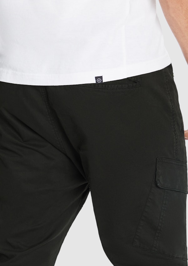 Black Coberg Stretch Cargo Jogger