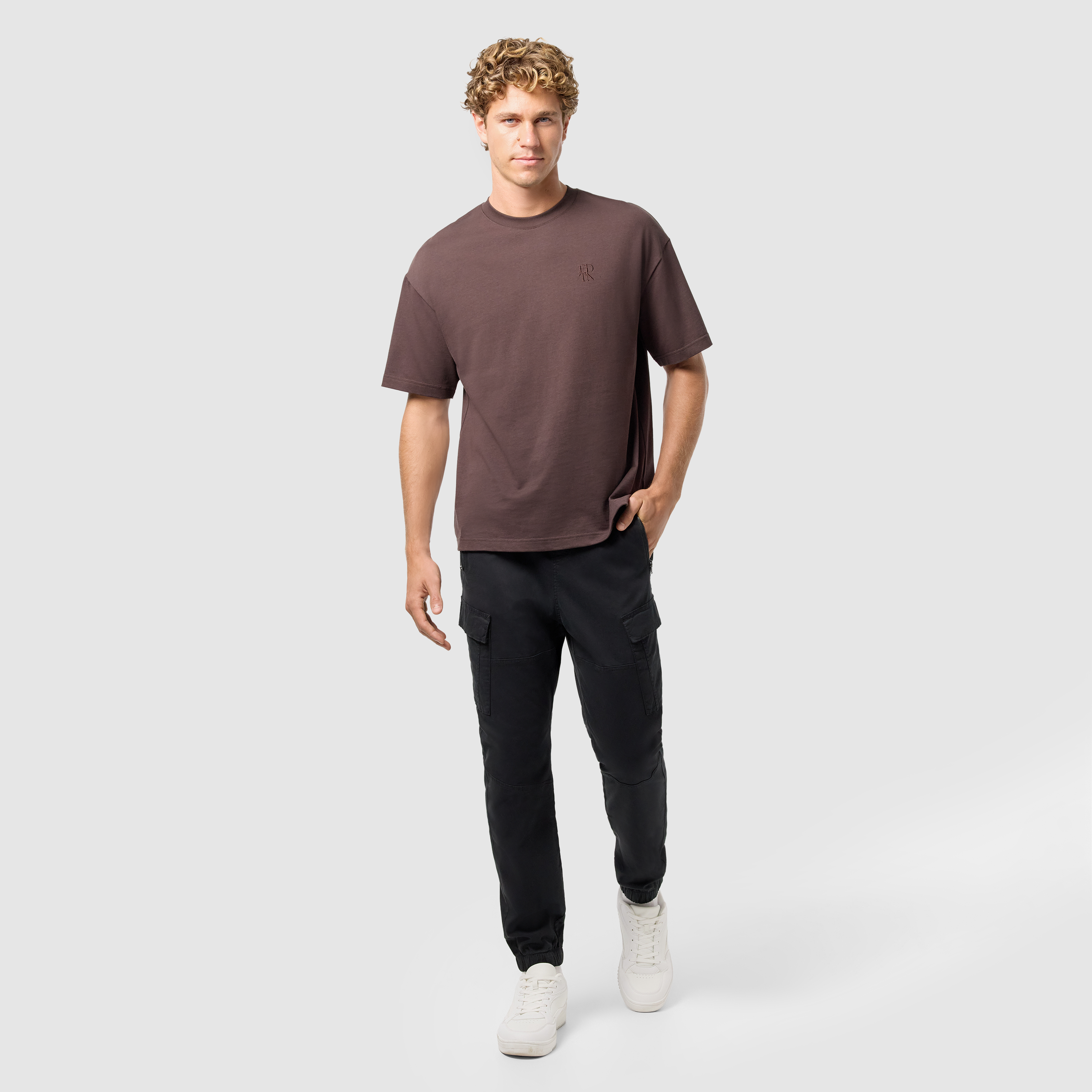 Black Coberg Stretch Cargo Jogger