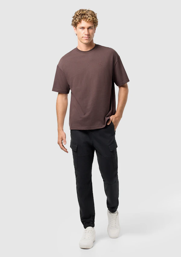 Black Coberg Stretch Cargo Jogger