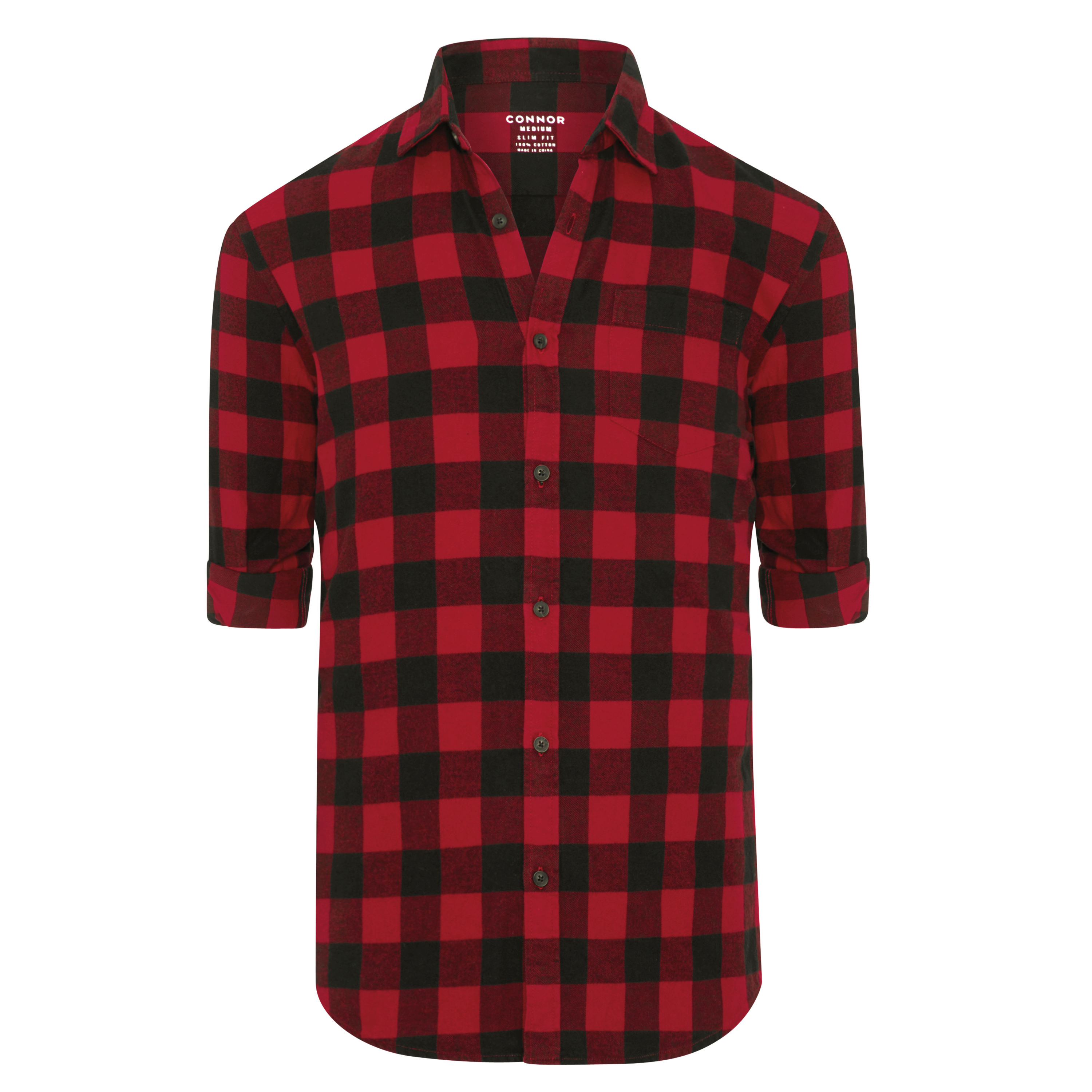Red Michael Slim Shirt | Men's Tops 