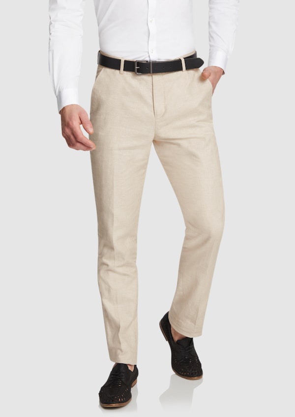 Light Grey Sorrento Slim Dress Pant, Men's Bottom