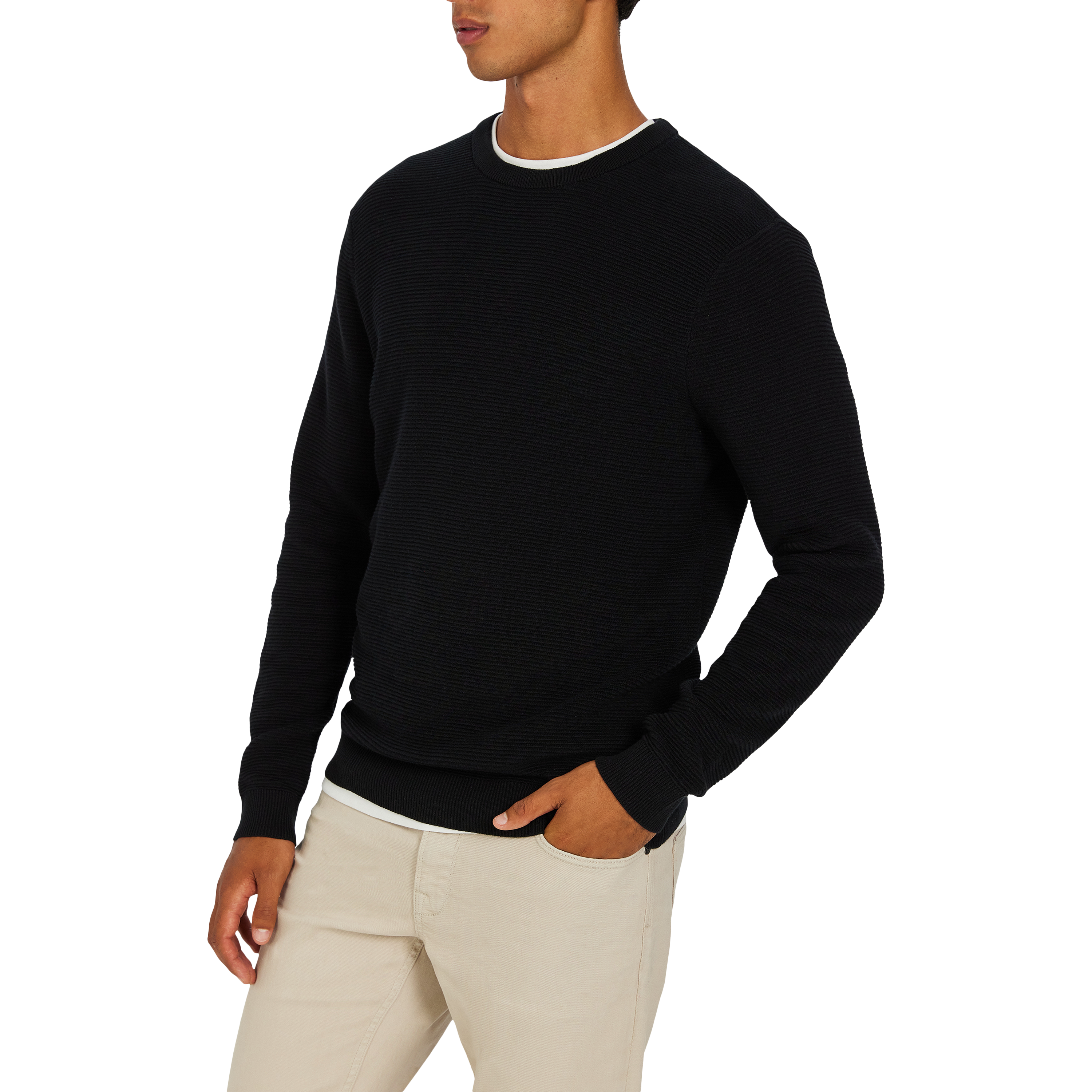 Black Hoxton Cotton Knit