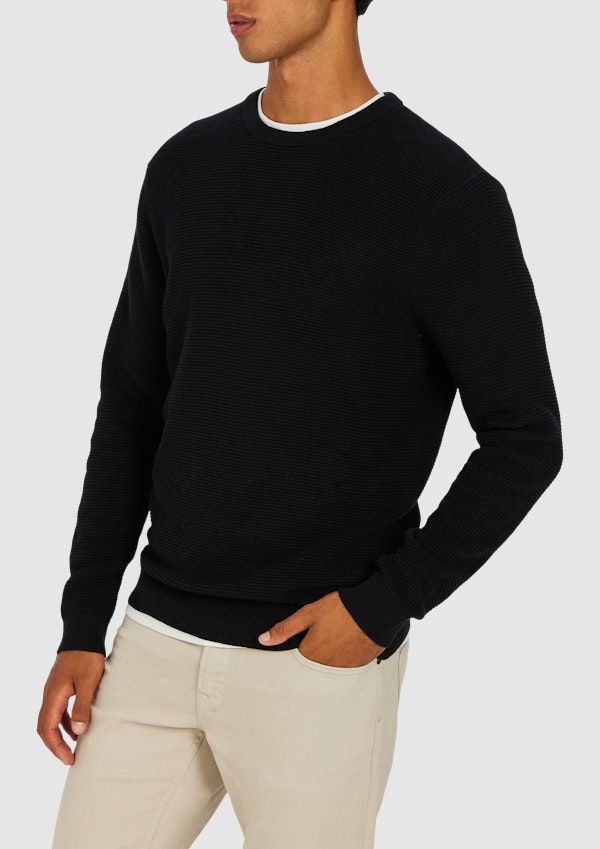 Black Hoxton Cotton Knit