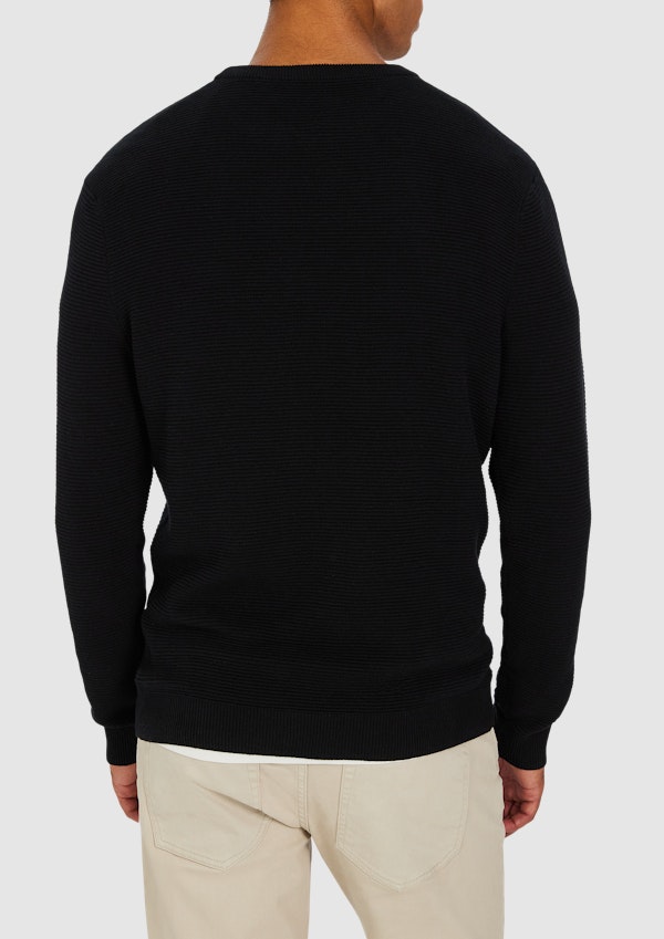 Black Hoxton Cotton Knit
