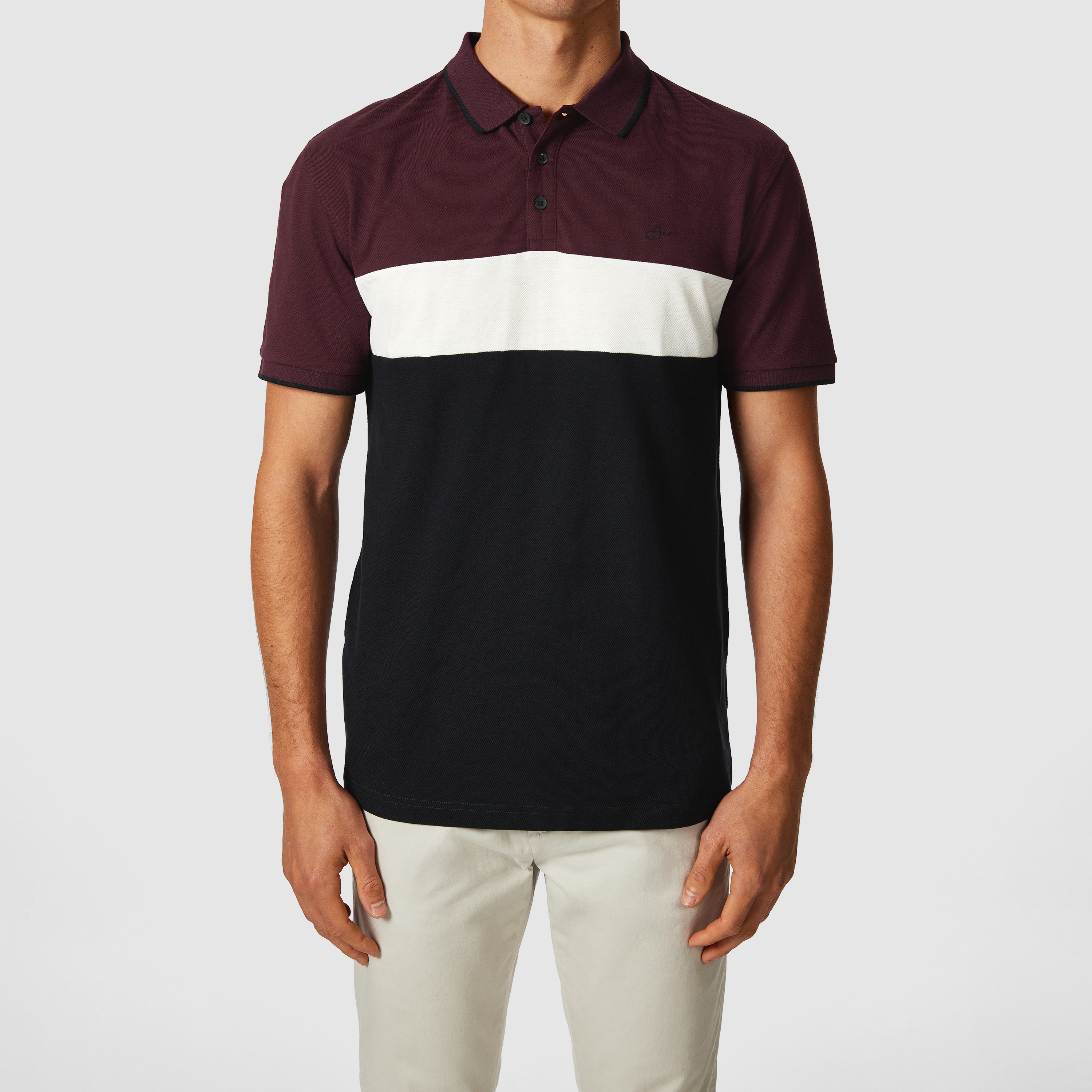 David Cotton Blend Polo Shirt