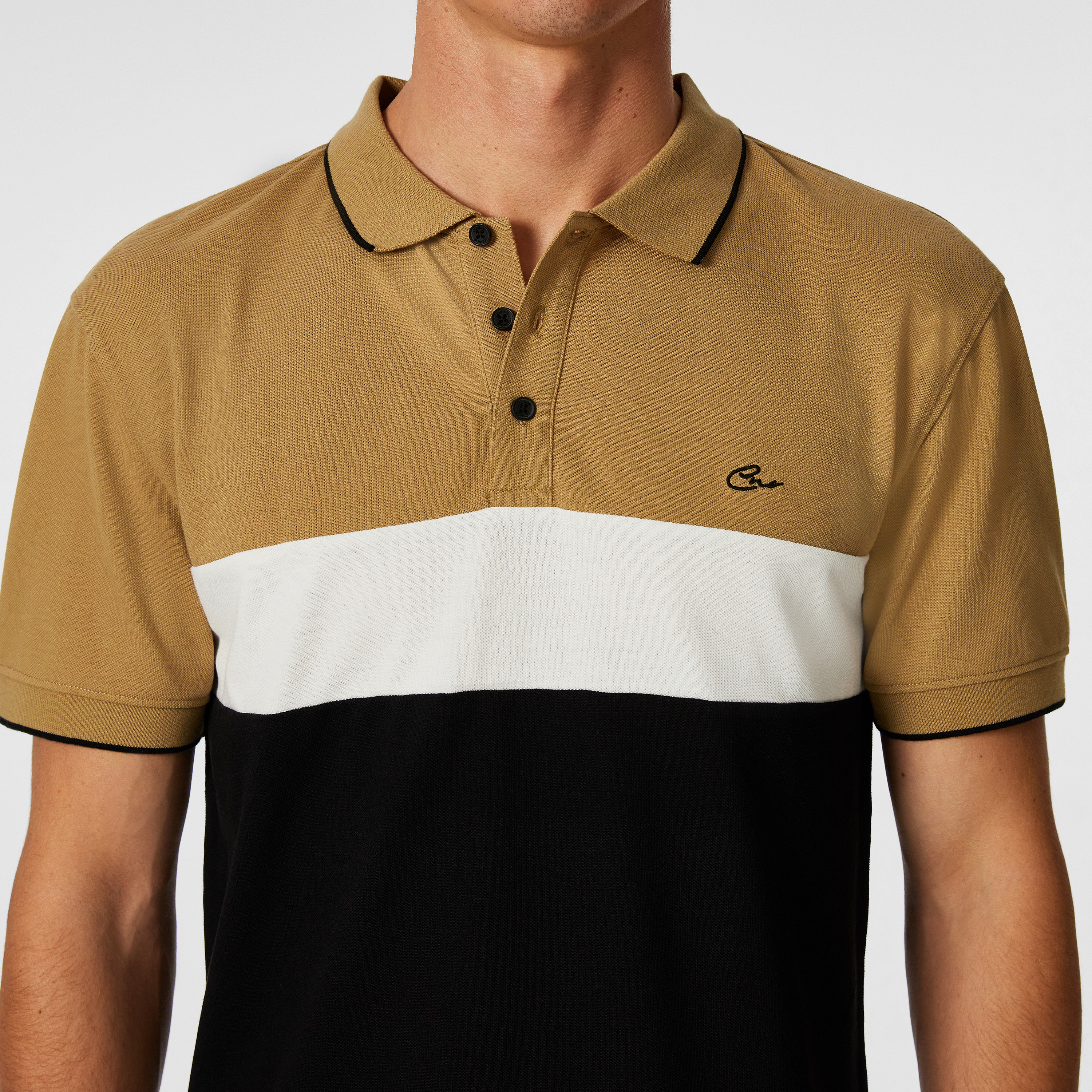 David Cotton Blend Polo Shirt