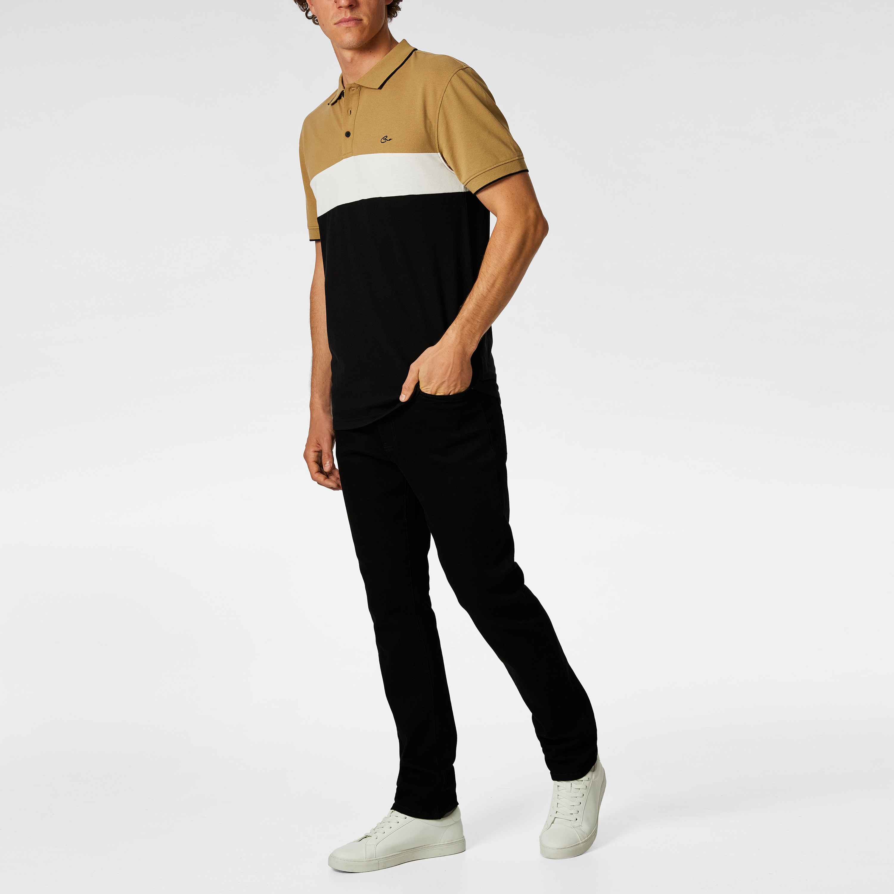 David Cotton Blend Polo Shirt