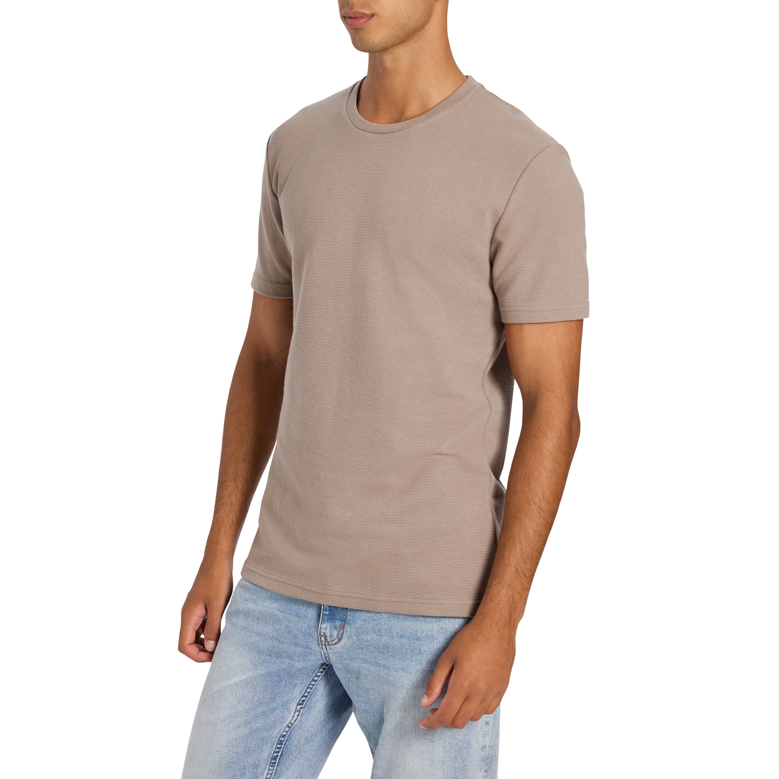 Light Brown Korey Crew Neck Tee