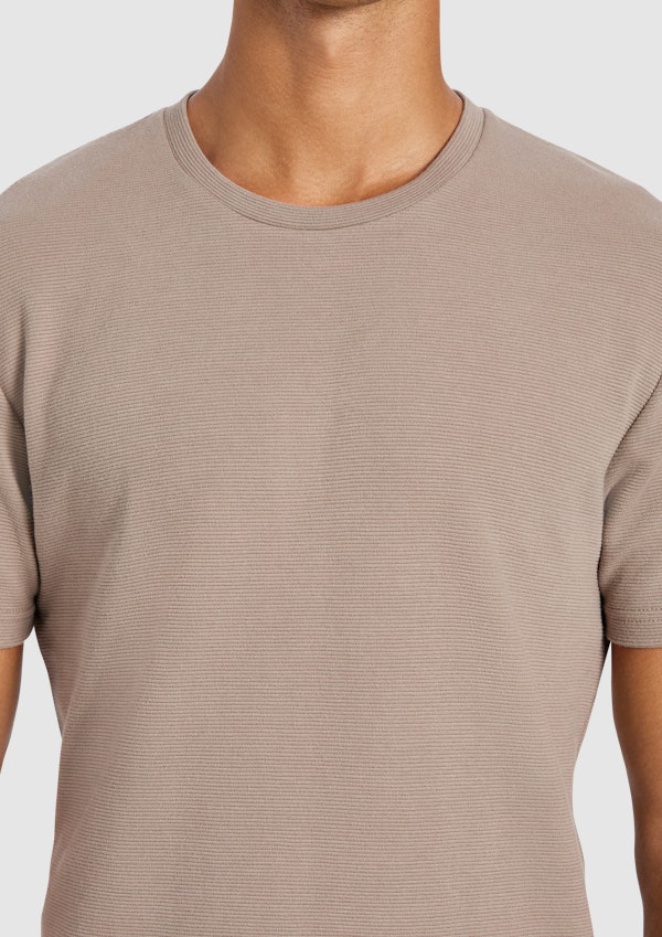 Light Brown Korey Crew Neck Tee
