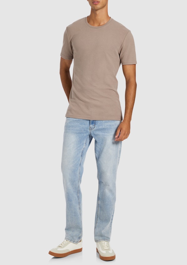 Light Brown Korey Crew Neck Tee