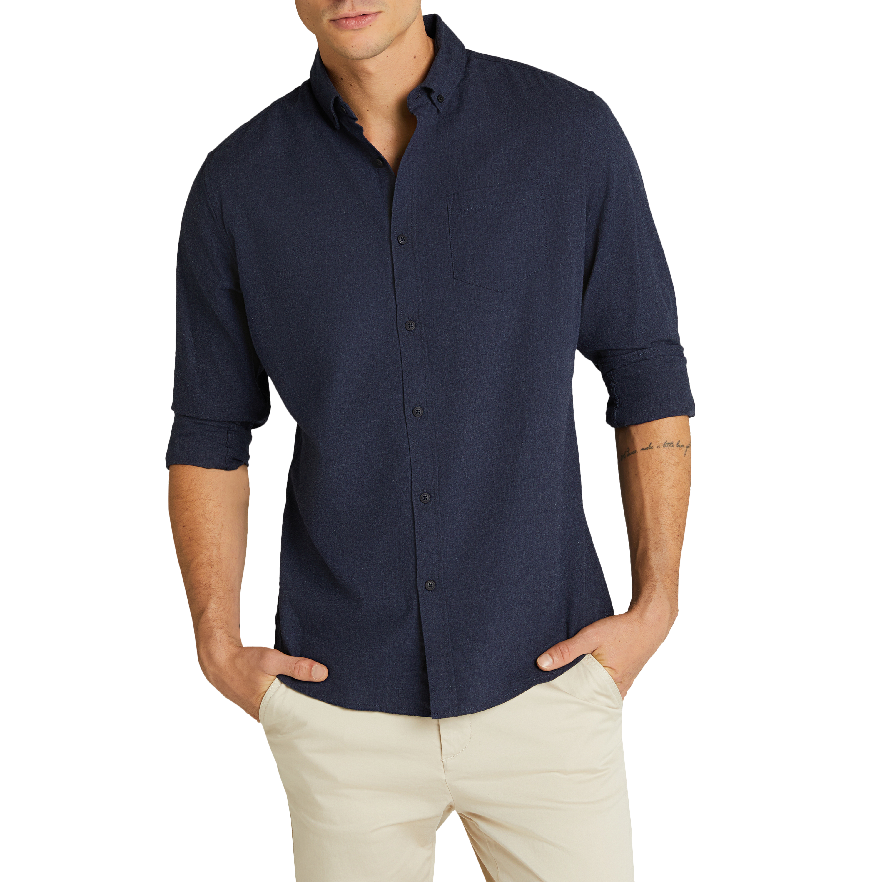 Blue Ziggy Casual Shirt | Men's Tops 