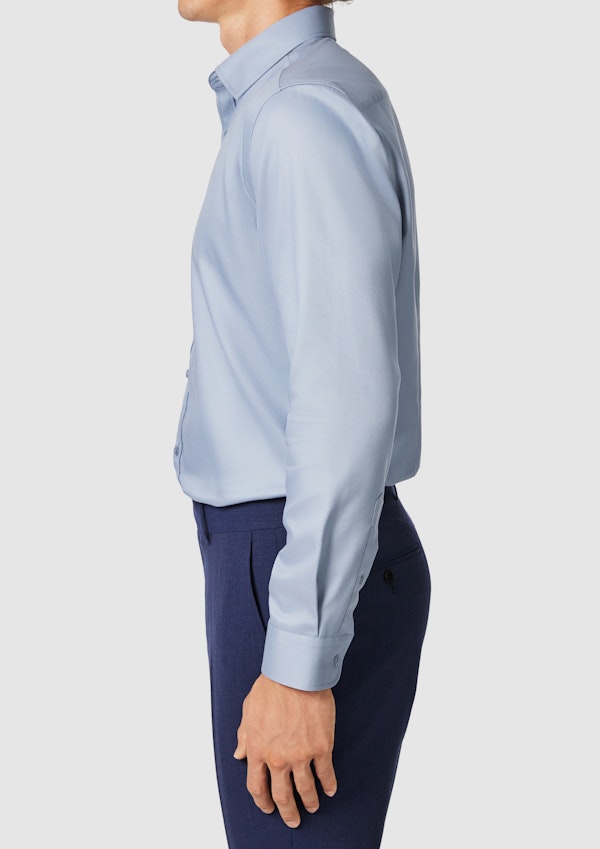 Mid Blue London Slim Dress Shirt