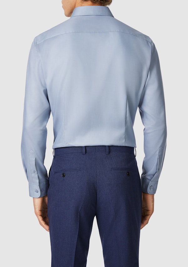 Mid Blue London Slim Dress Shirt
