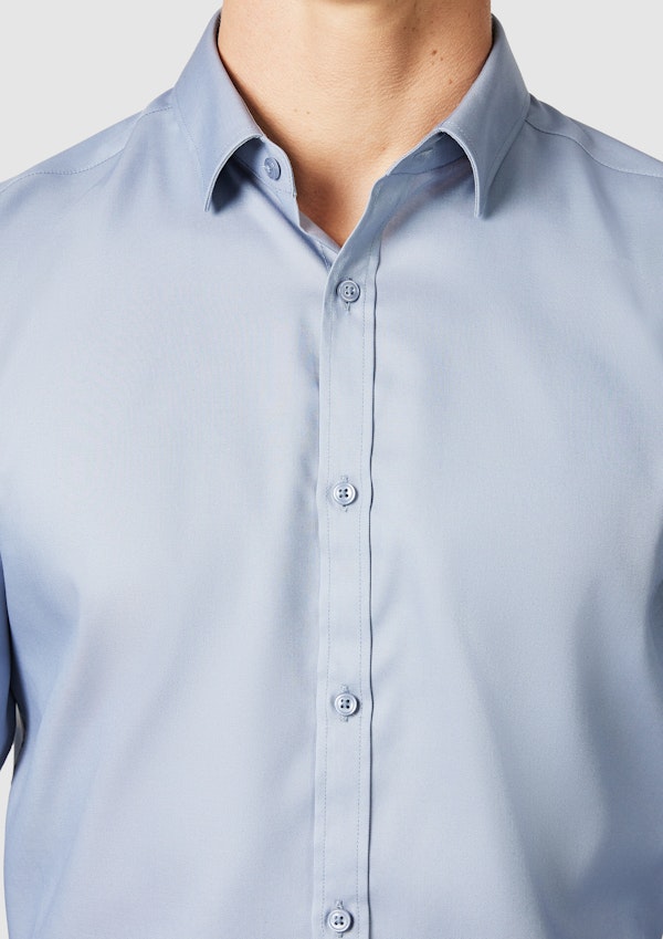 Mid Blue London Slim Dress Shirt