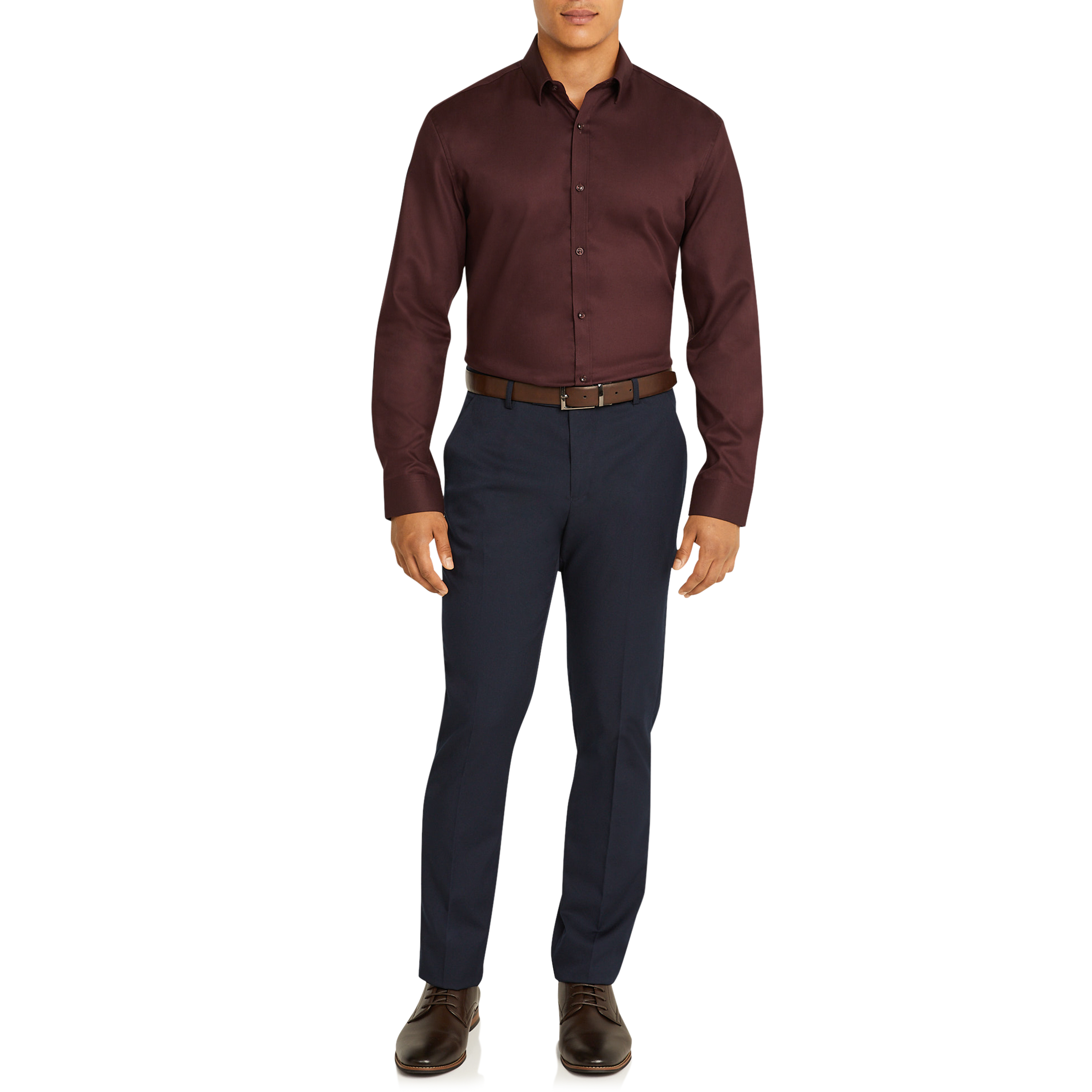 Wine London Slim Dress Shirt