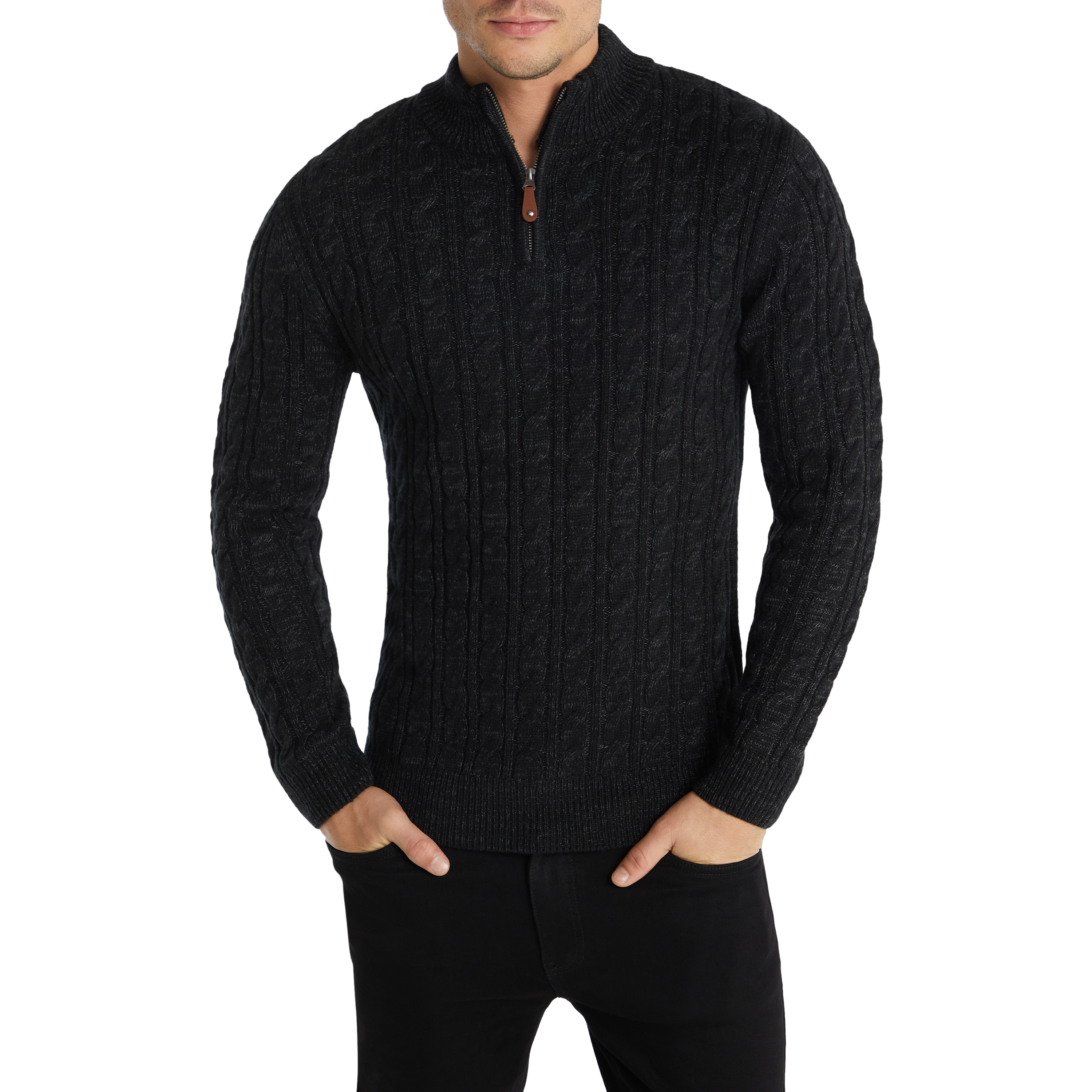 Montgomery Cable Quarter Zip Knit