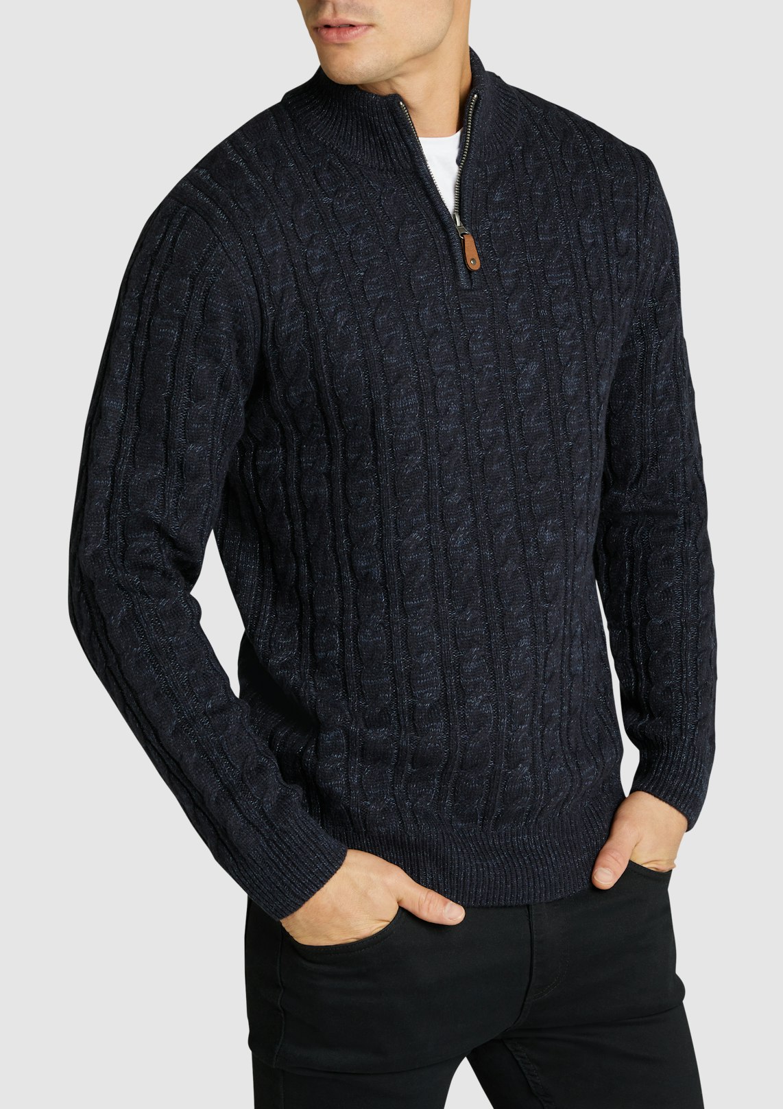 Montgomery Cable Quarter Zip Knit