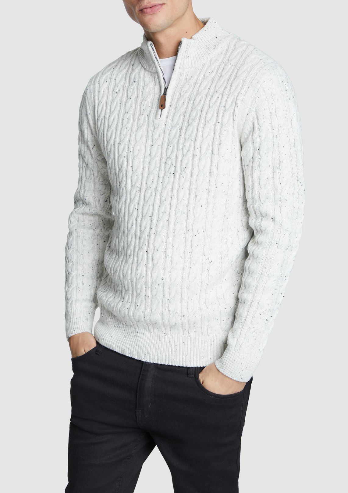 Montgomery Cable Quarter Zip Knit