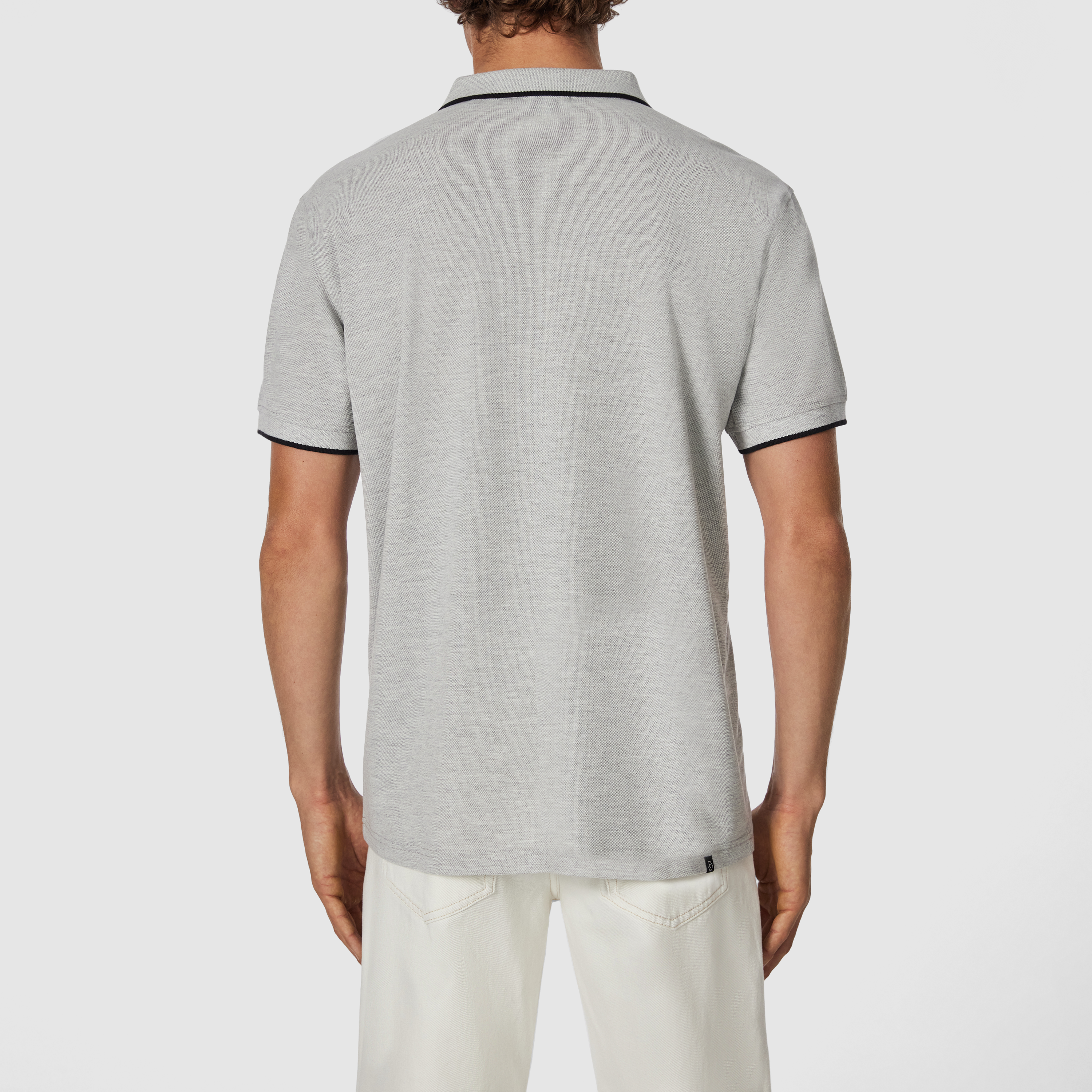 Silver Judson Cotton Blend Polo Shirt