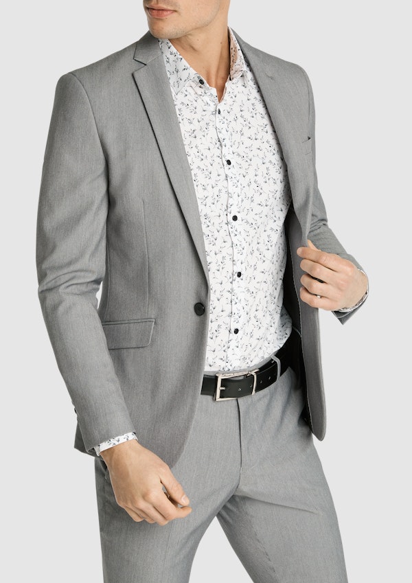 Diamond Stretch Skinny Suit Jacket
