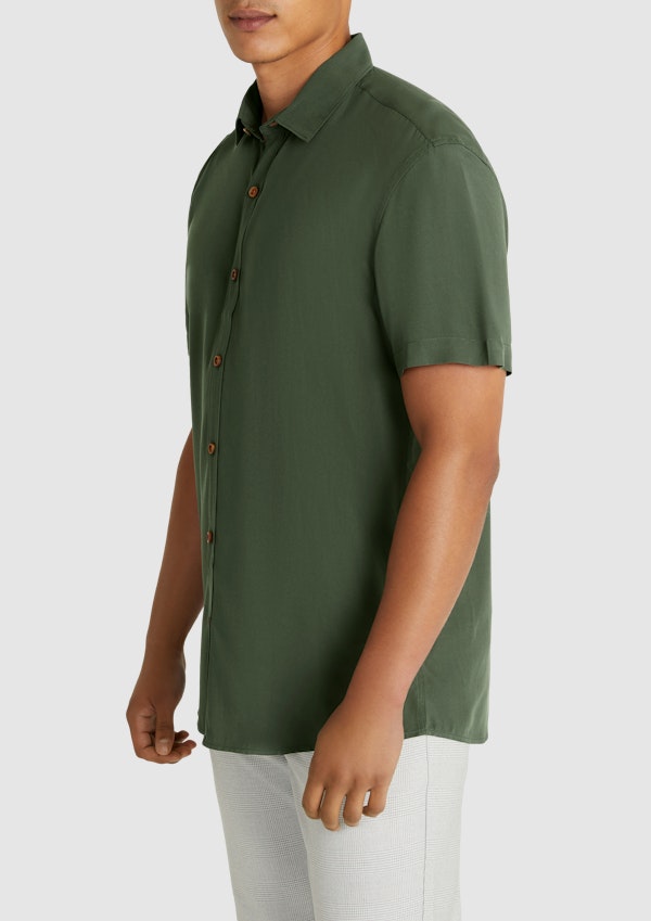 Military Dom Viscose Short Sleeve Shirt